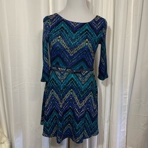 Chevron Sweater Dress B4